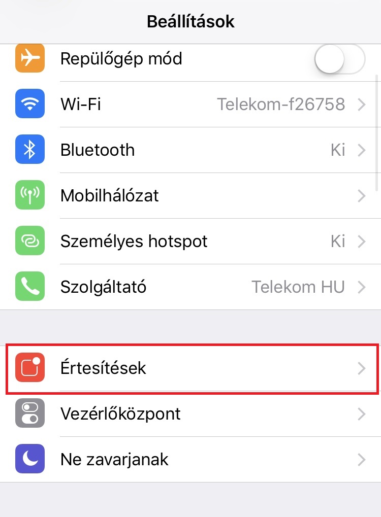 Messenger beállítások iphone